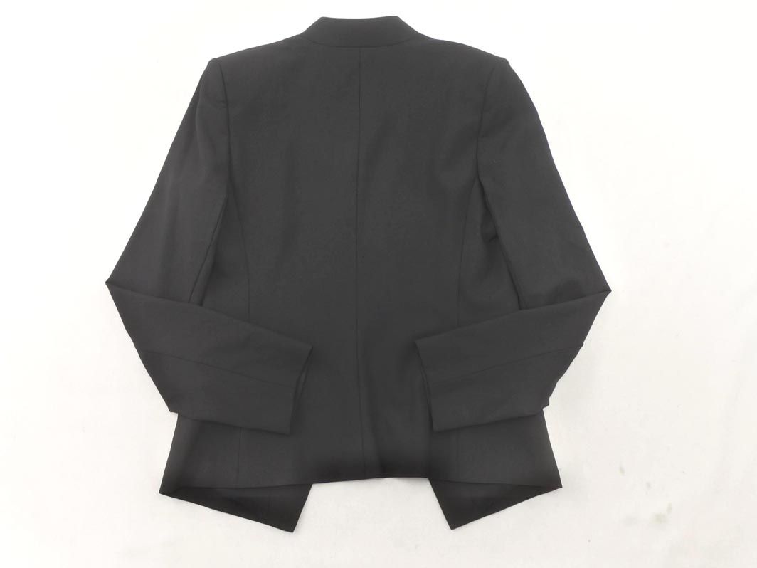 theory セオリー ノーカラー ジャケット size2/黒 ◇□ レディース