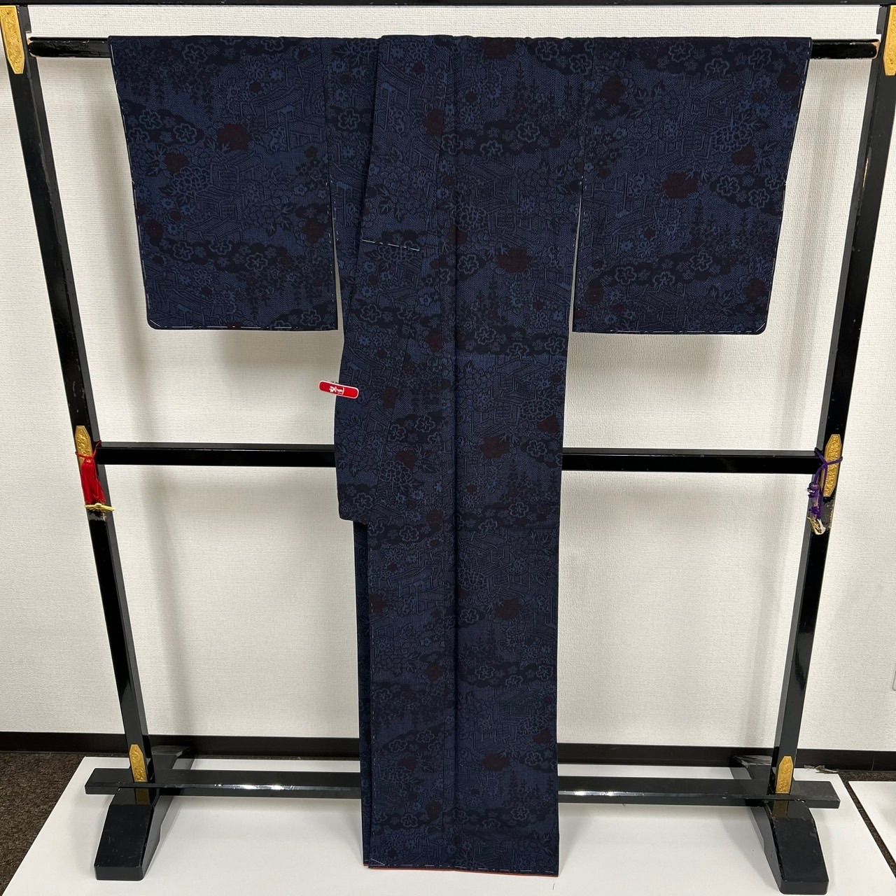 着物 裄66 結城紬 正絹 東京ますいわ屋 素敵な色味 U-7938 加