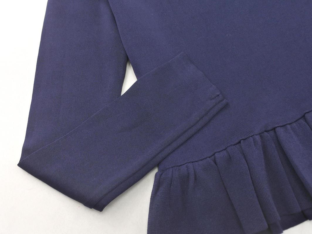 Rene ルネ　ペプラムニット Rene ルネ ペプラム ニット カットソー size36/紺 ◇□ レディース