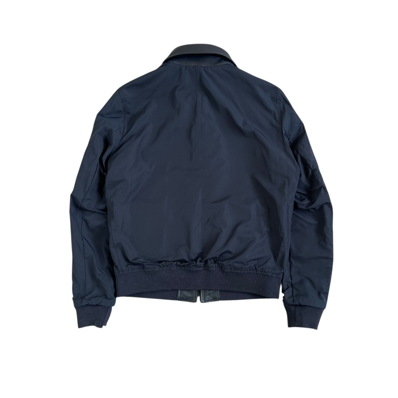 新品タグ付き✨ HUGO BOSS ラムレザージャケット 48 ネイビー L メルカリ