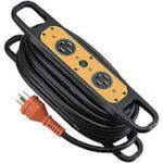 日動 ハンドリール 三相２００Ｖ動力用 ４芯×１０ｍ 黒 アース付