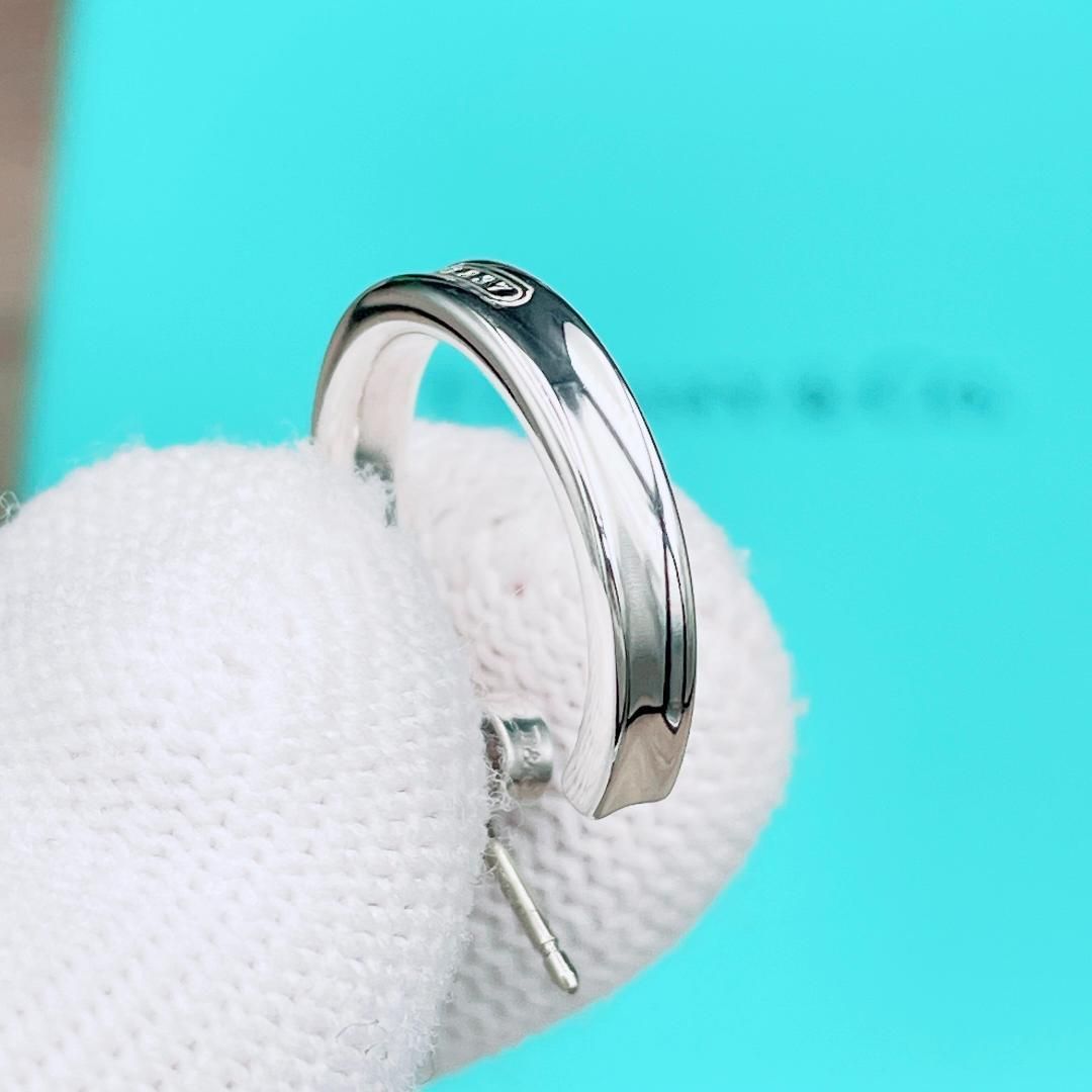 ◇ティファニー◇新品仕上済 Tiffany&Co. 1837 ナロー ピアス スモール