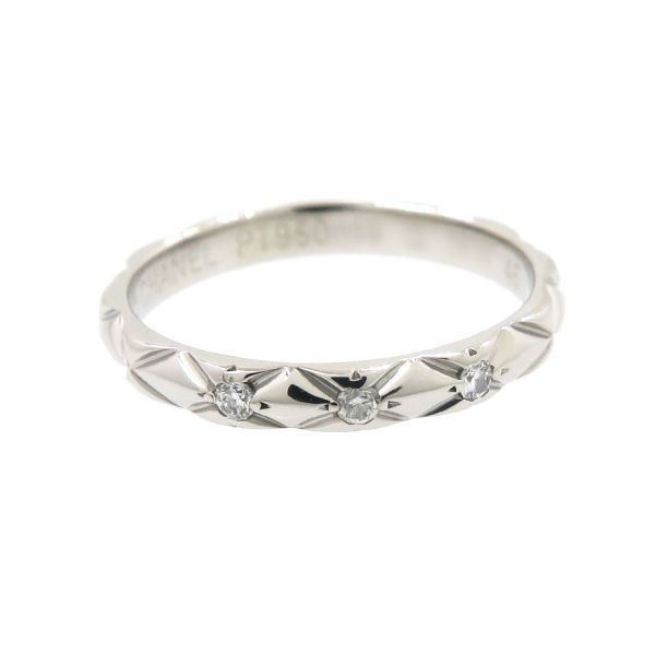 シャネル　マトラッセ　リング シャネル マトラッセリング/ダイヤ3P#46(日本サイズ5.5号近辺) 【無料