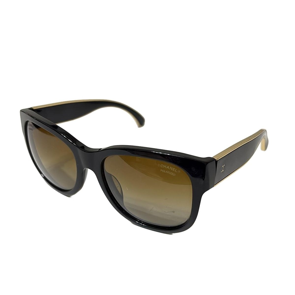 CHANEL(シャネル) サングラス - ダークブラウン×黒×ゴールド ココ