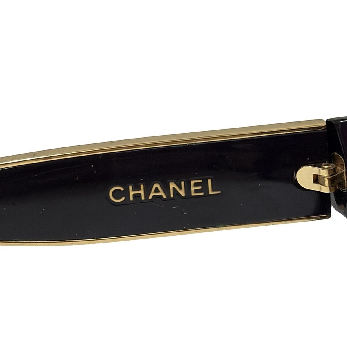 CHANEL(シャネル) サングラス - ダークブラウン×黒×ゴールド ココ