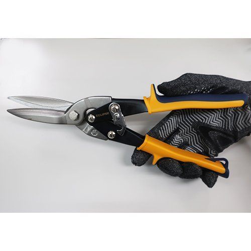 ESCO エスコ 290 mm はさみ 板用 ロングブレード 直 両曲用 EA 544 AE-2 金切バサミ 金切鋏 鋏 バサミ 板金バサミ 板金 ステン鋼