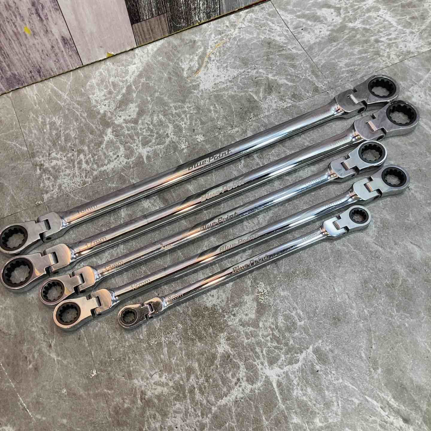 ブルーポイント フレックス ラチェットレンチ ロング 5本組