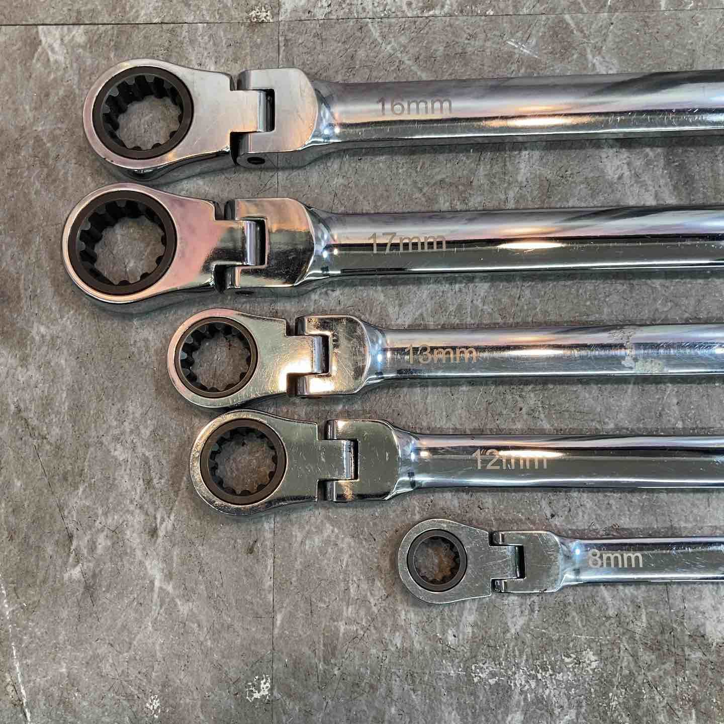 ブルーポイント フレックス ラチェットレンチ ロング 5本組