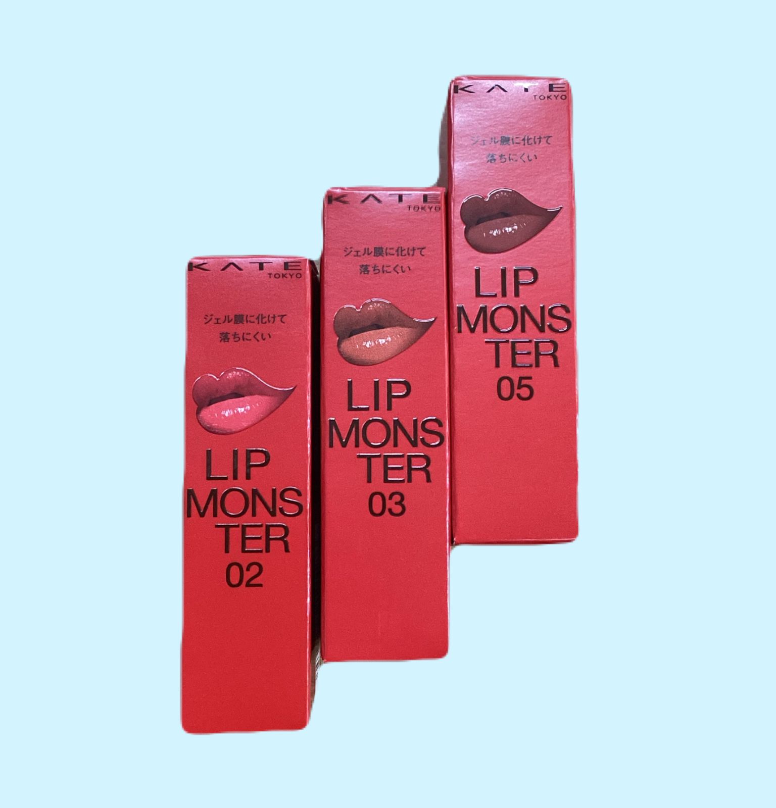 3本セット}KATE リップモンスター No.2 No.3 No.5 新品未使用 人気色 3