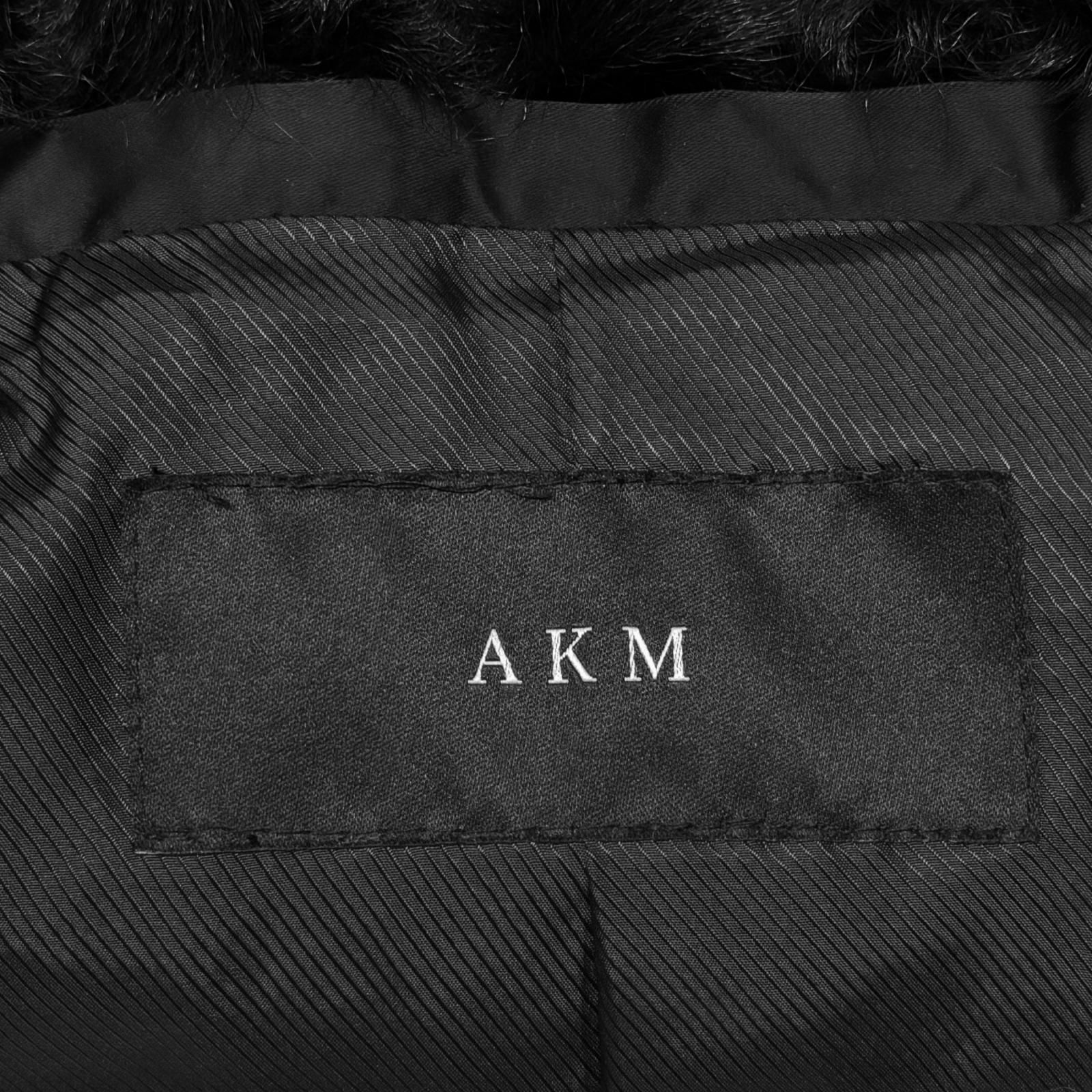 AKM ファー スタンドカラー ダウンジャケット 長袖 ダウンジャケット 