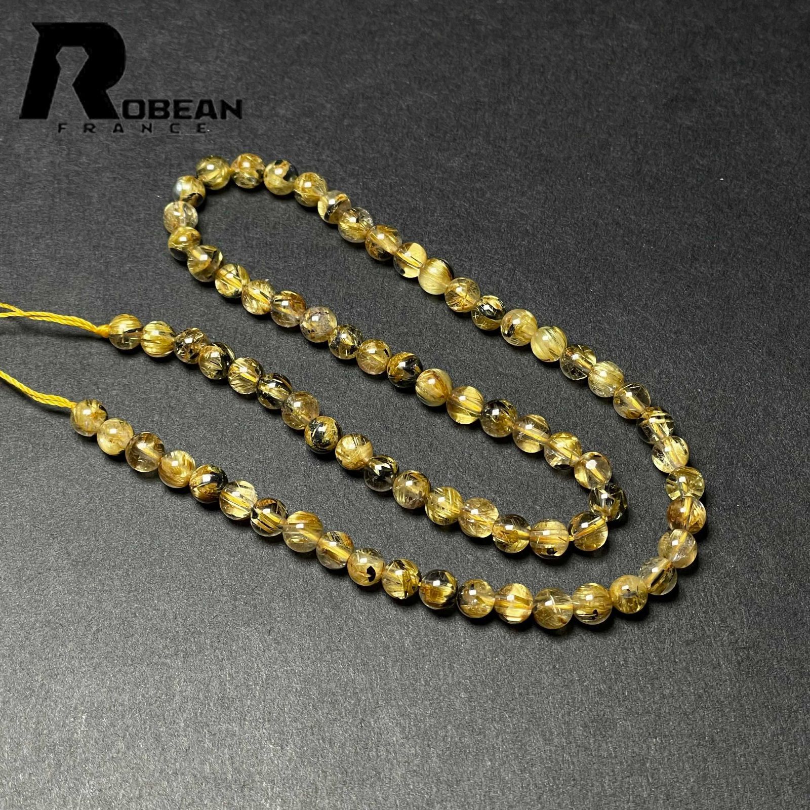 レア EU製 定価10万円☆ROBEAN・太陽花タイチンルチル☆黄金針水晶