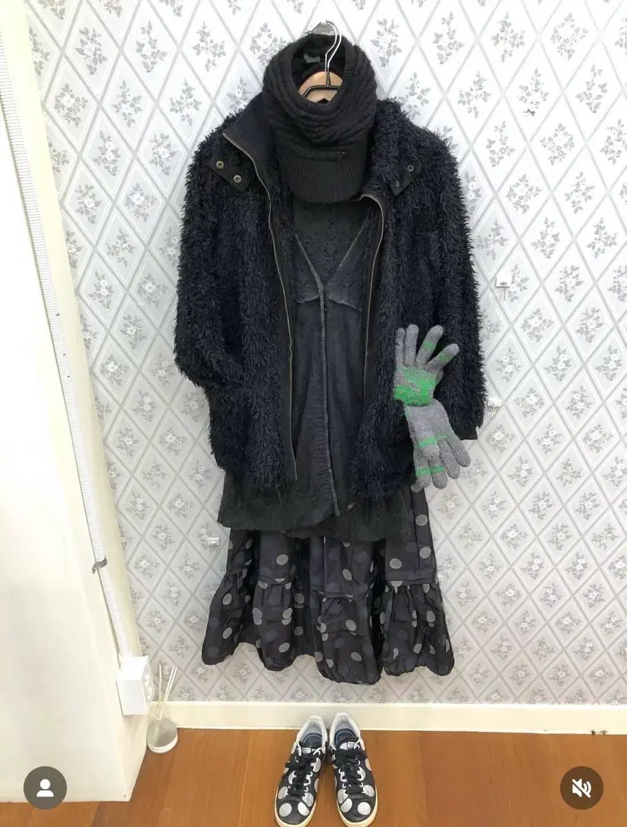 NOCONTENT × チャイルドMAGAZINE ドット スカート セット