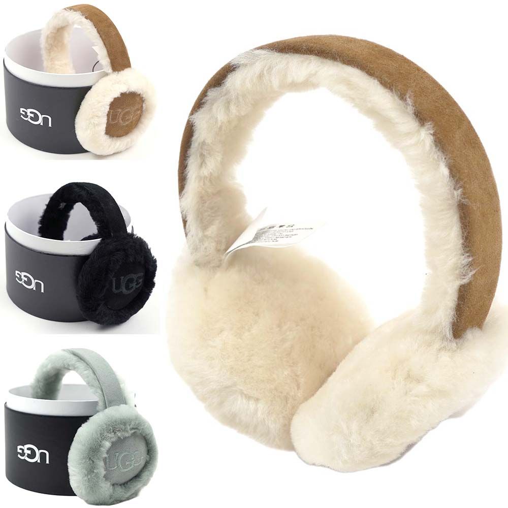 アグ UGG イヤーマフ 耳あて SHEEPSKIN EARMUFF WITH EMBROIDERY ロゴ