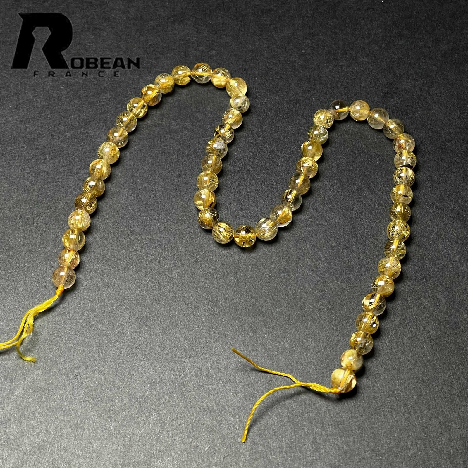 レア EU製 定価15万円☆ROBEAN・太陽花タイチンルチル☆黄金針水晶