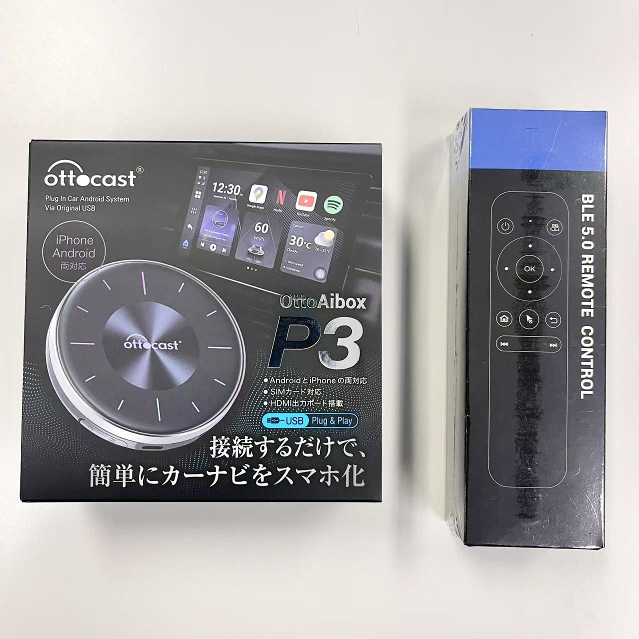 リモコン付 オットキャスト P 3 OttoAibox Bluetoothリモコン