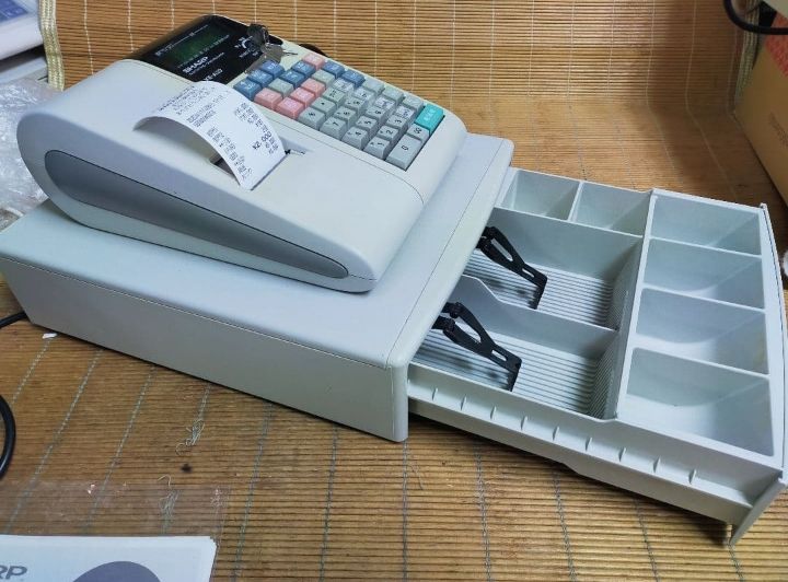 シャープレジスター XE-A20 店名設定無料ロゴ可能機種 003109 - メルカリ