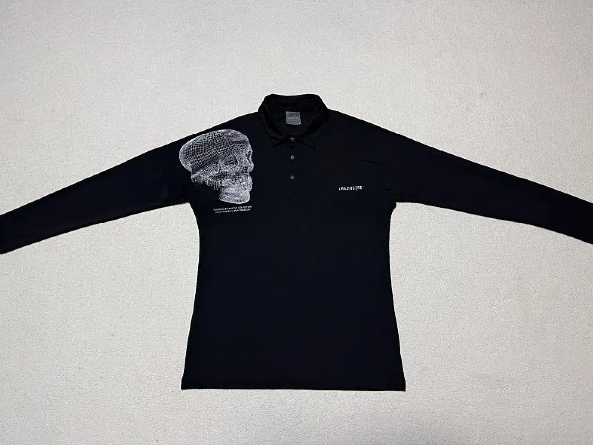 アメージングクリー エアロシールド スカル ゴルフTシャツ メンズ