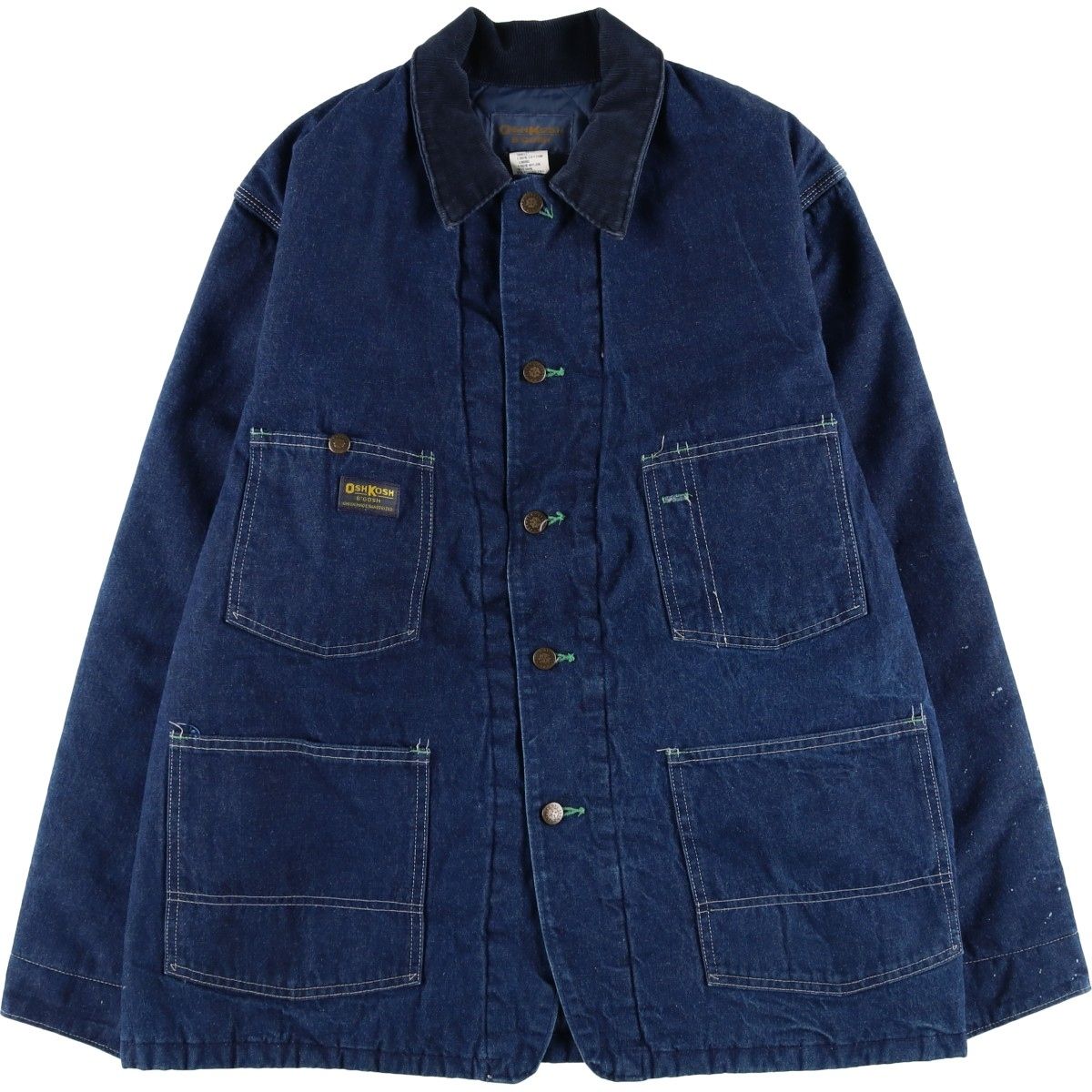 古着 70~80年代 オシュコシュ Osh kosh B'GOSH バットダイ 中綿入り
