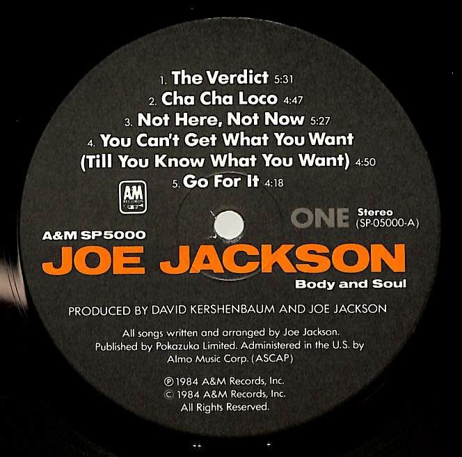 LP1枚 / Joe Jackson / Body And Soul / A00617713 - メルカリ