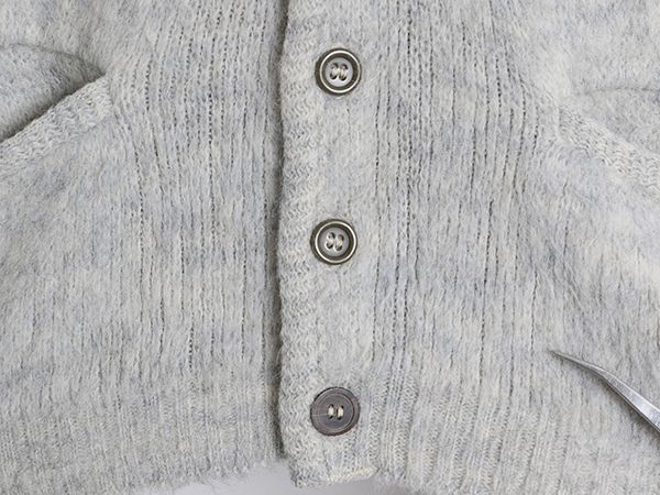 60s 70s USA製 ☆ Kandahar モヘア ニット カーディガン メンズ M