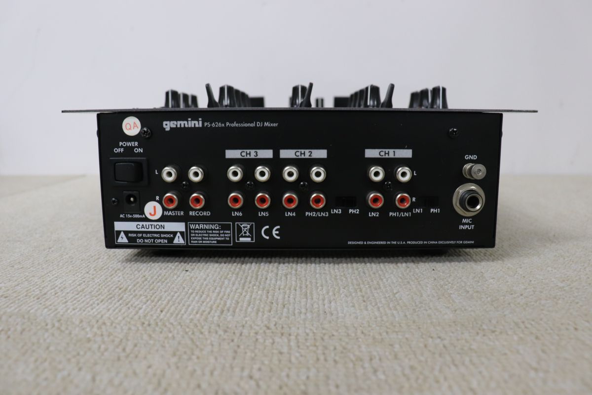 ミー Gemini ジェミニ Gemini PS626X DJ Mixer DJミキサー /3000 - メルカリ