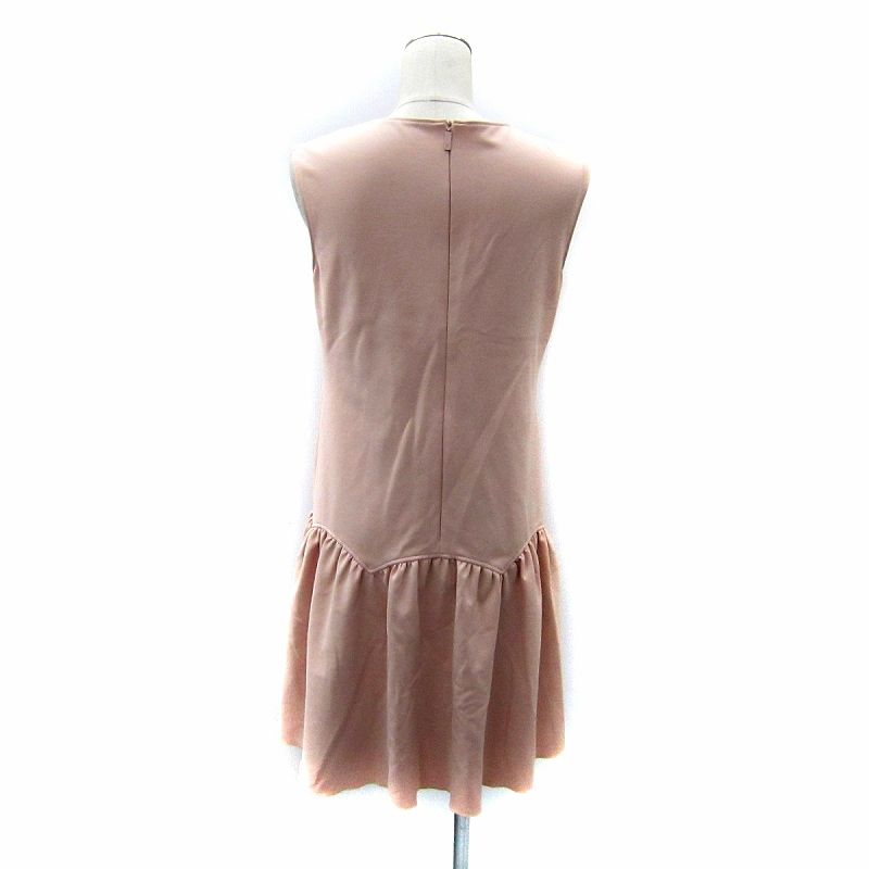 ルネ Rene パフスリーブ ニットワンピース ピンクベージュ 34 ルネ