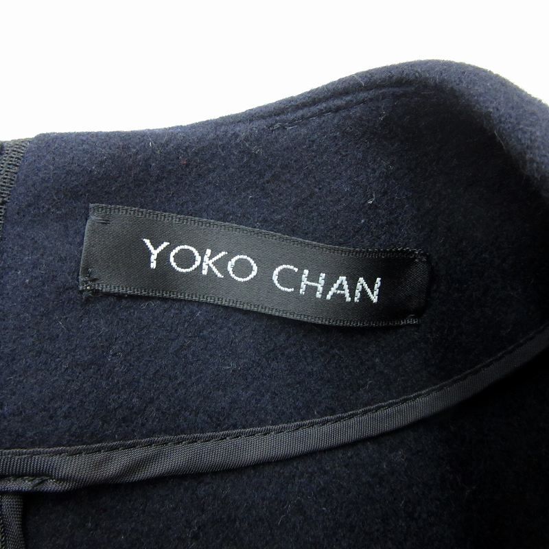 ヨーコチャン YOKO CHAN クルーネックキャップスリーブワンピース ひざ