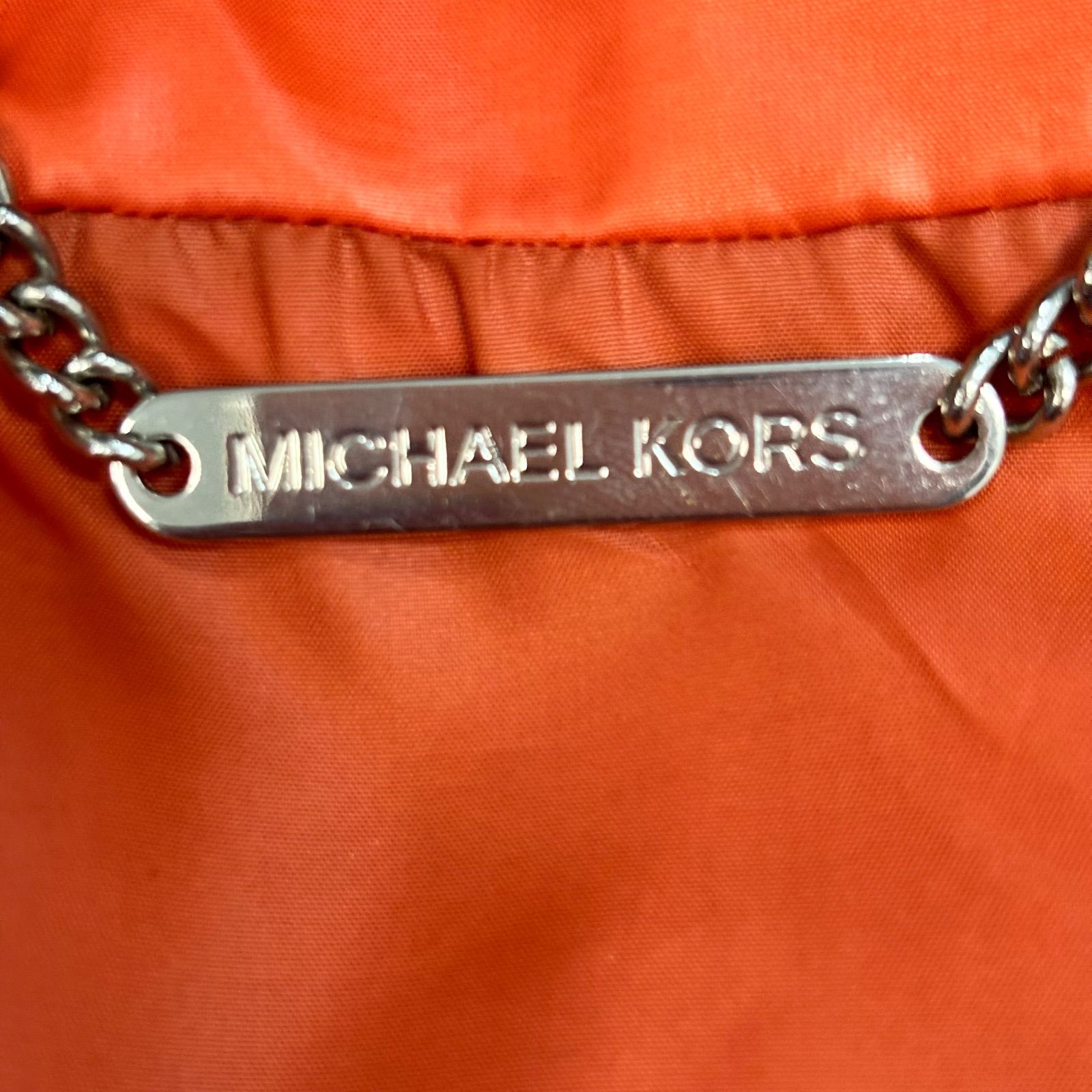 美品 MICHAEL KORS マイケルコース ダウン 2way オレンジ 4 Sサイズ 