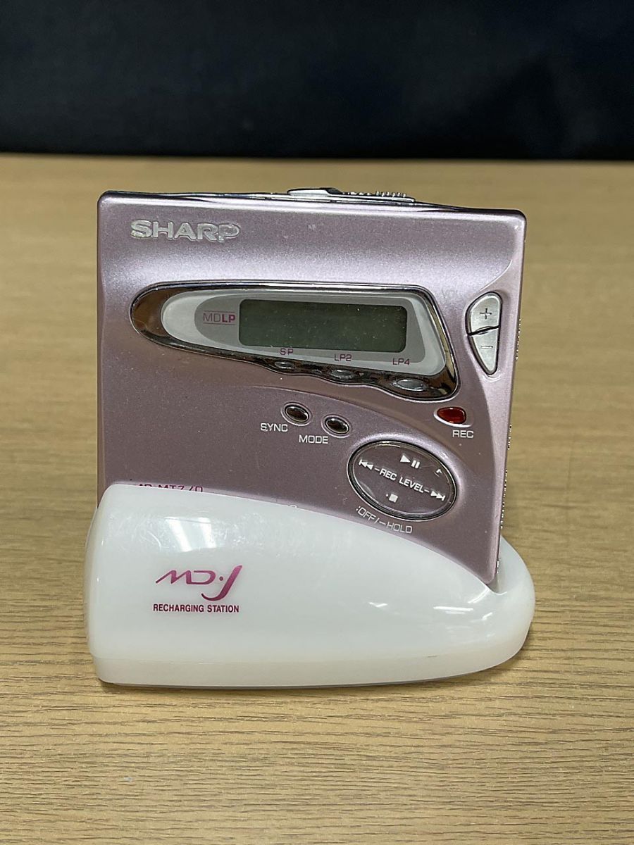 ジャンク品】 SHARP シャープ MDプレーヤー MD-MT770-P - メルカリ