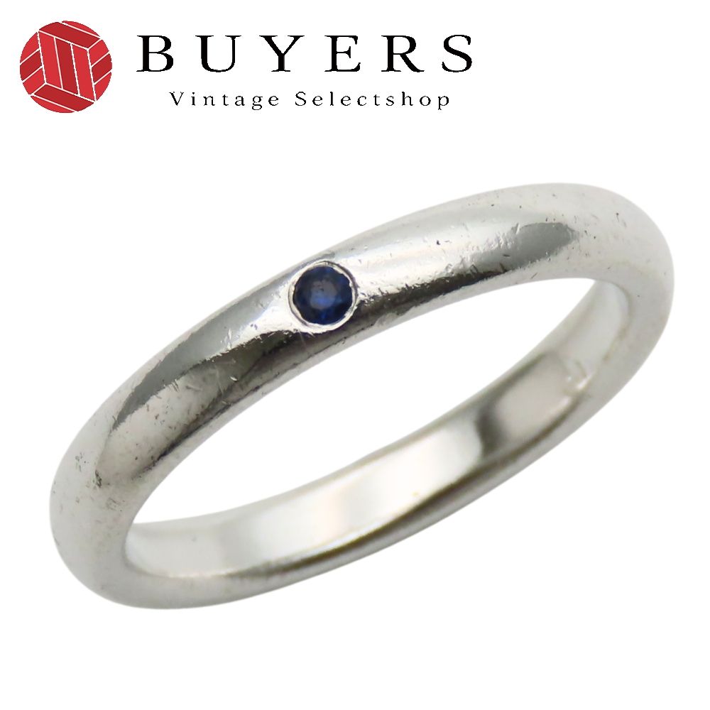 ティファニー リング 指輪 スタッキングバンド シルバー925 サファイア 約2.6 g シルバー エルサペレッティ 1 P レディース 女性 TIFFANY-Co