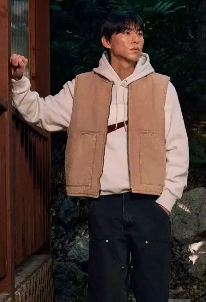 XL 105 NIKE ライフ ダウン ベスト ヘンプブラウン ウォッシュ