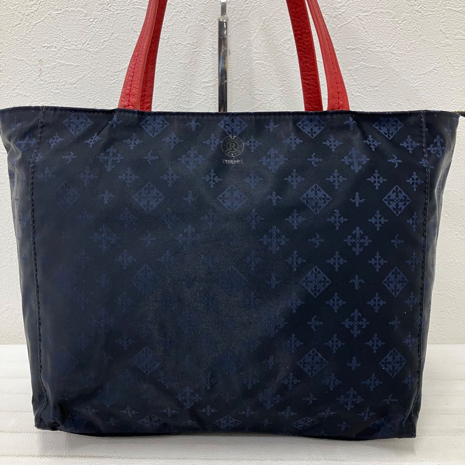 6517 russet ラシット トートバッグ ハンドバッグ ネイビー 紺 レッド