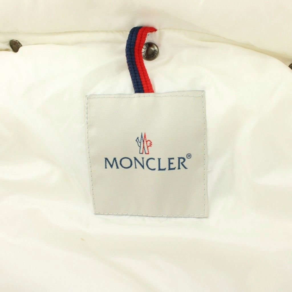  モンクレール MONCLER ダウンジャケット フード ジップアップ ワッペン ナイロン 男の子 164 cm 白 ホワイト KU その他 ジャケット ブルゾン