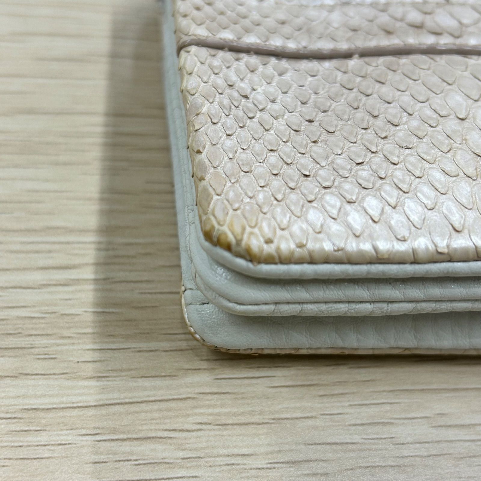 傳濱野 den Hamano リュフカフェリーチェパイソン 長財布 - メルカリ