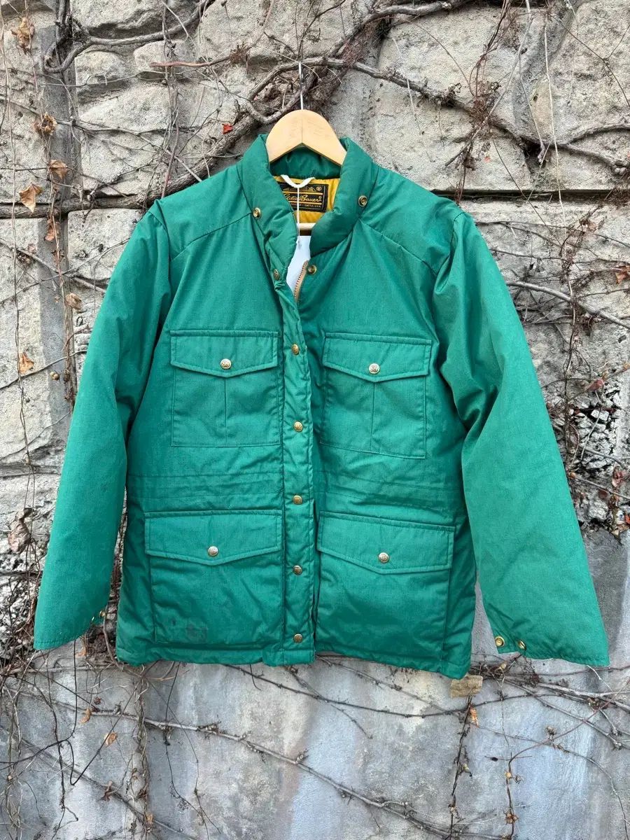 80 s エディー バウアー 4ポケット フィールド ジャケット パータン グース ダウン グリーン
