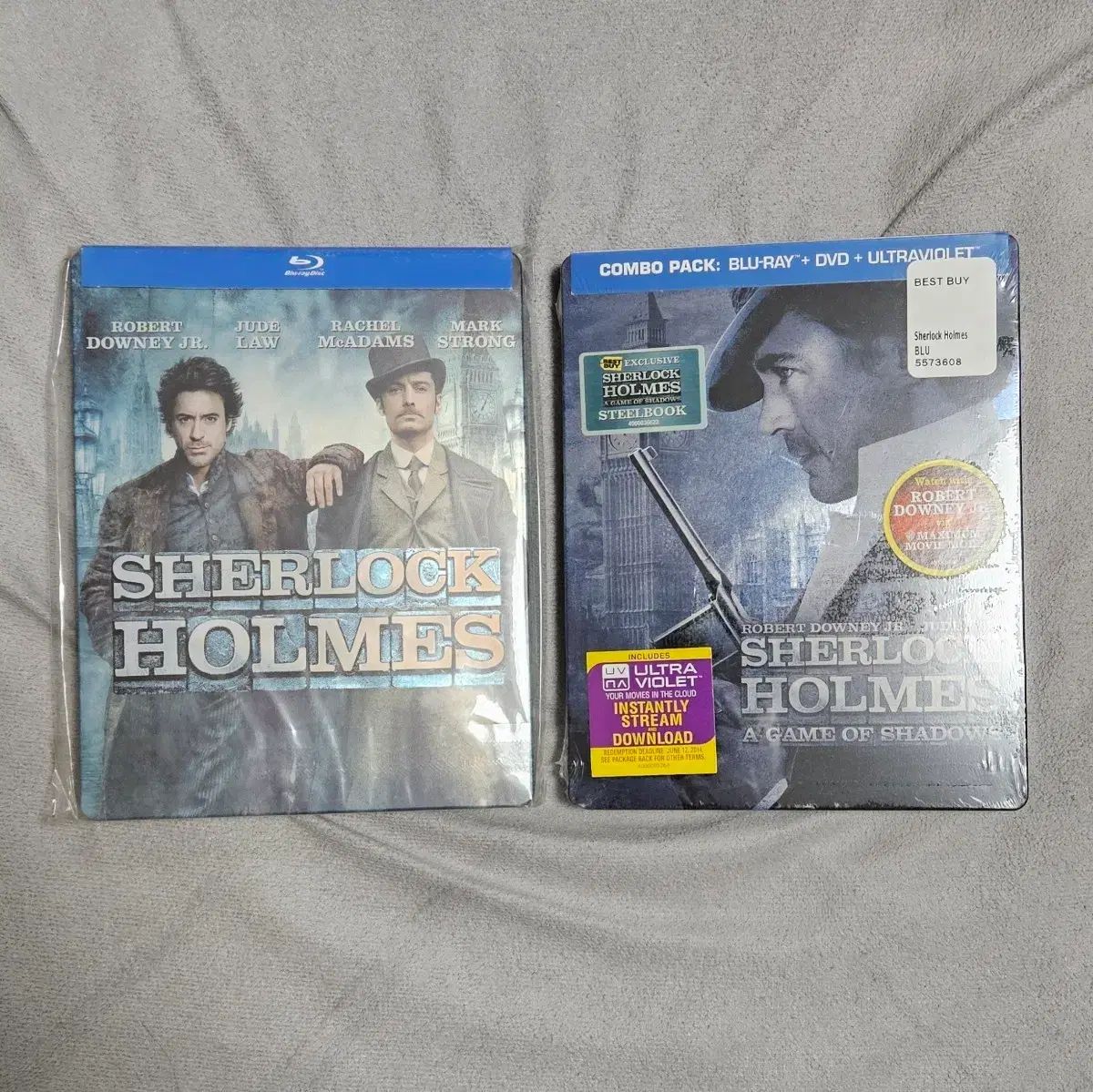 Sherlock 男子 1 2 ブルーレイ Blu ray スチールブック