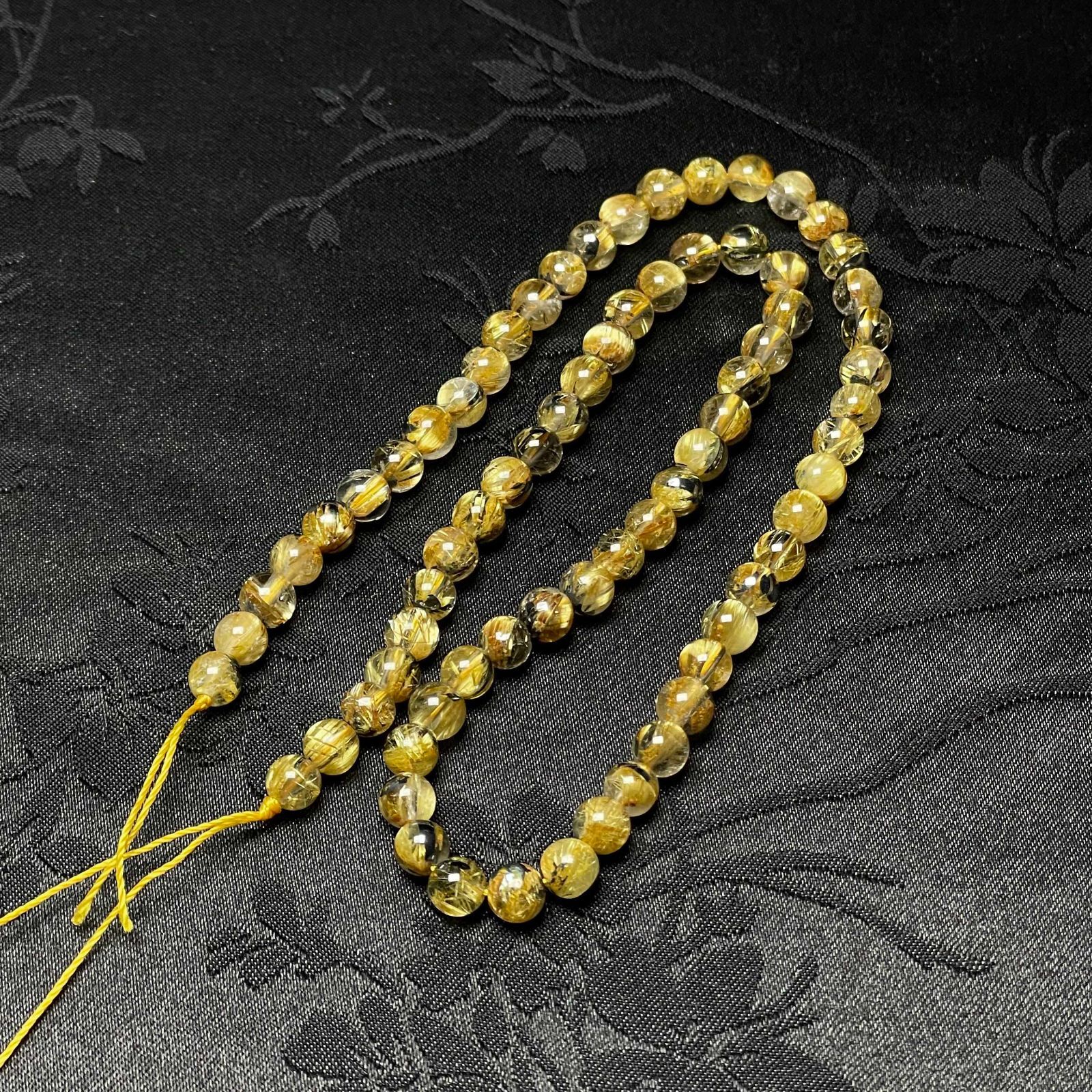 金運最強　ゴールドタイチンルチル 最強金運の石「太陽放射タイチンゴールドルチルクォーツ＆タイチン」金