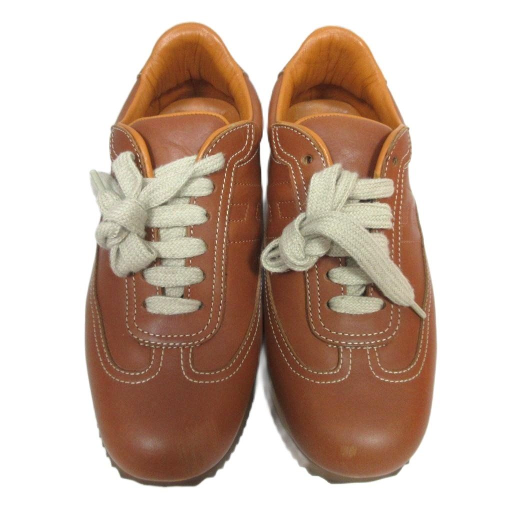 エルメス HERMES Quick クイック スニーカー Hロゴ レザー 牛革