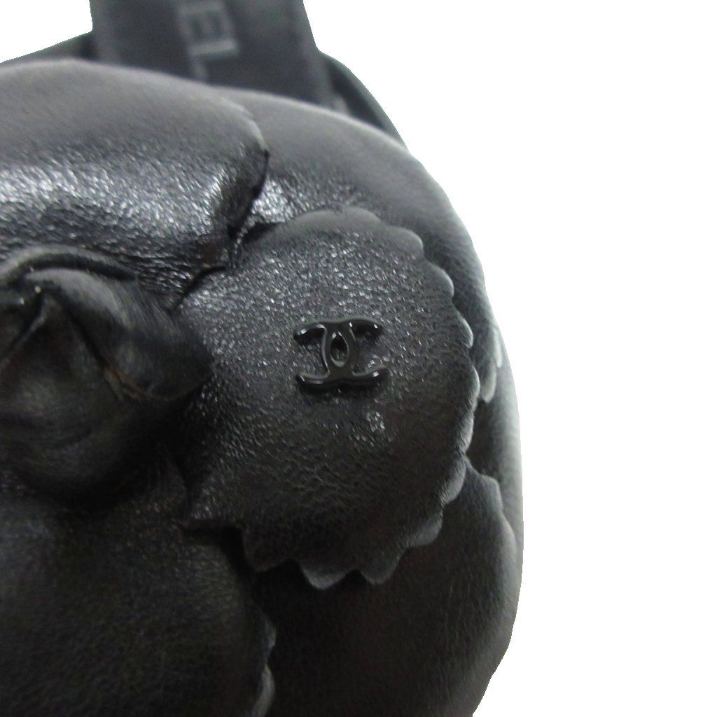 シャネル CHANEL カメリア サンダル ミュール ラムスキン ココマーク