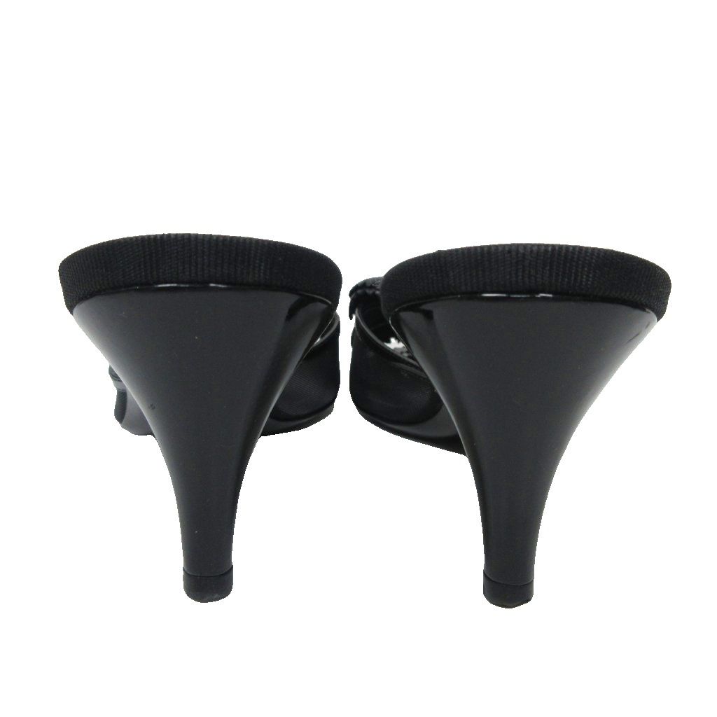 シャネル CHANEL カメリア サンダル ミュール ラムスキン ココマーク