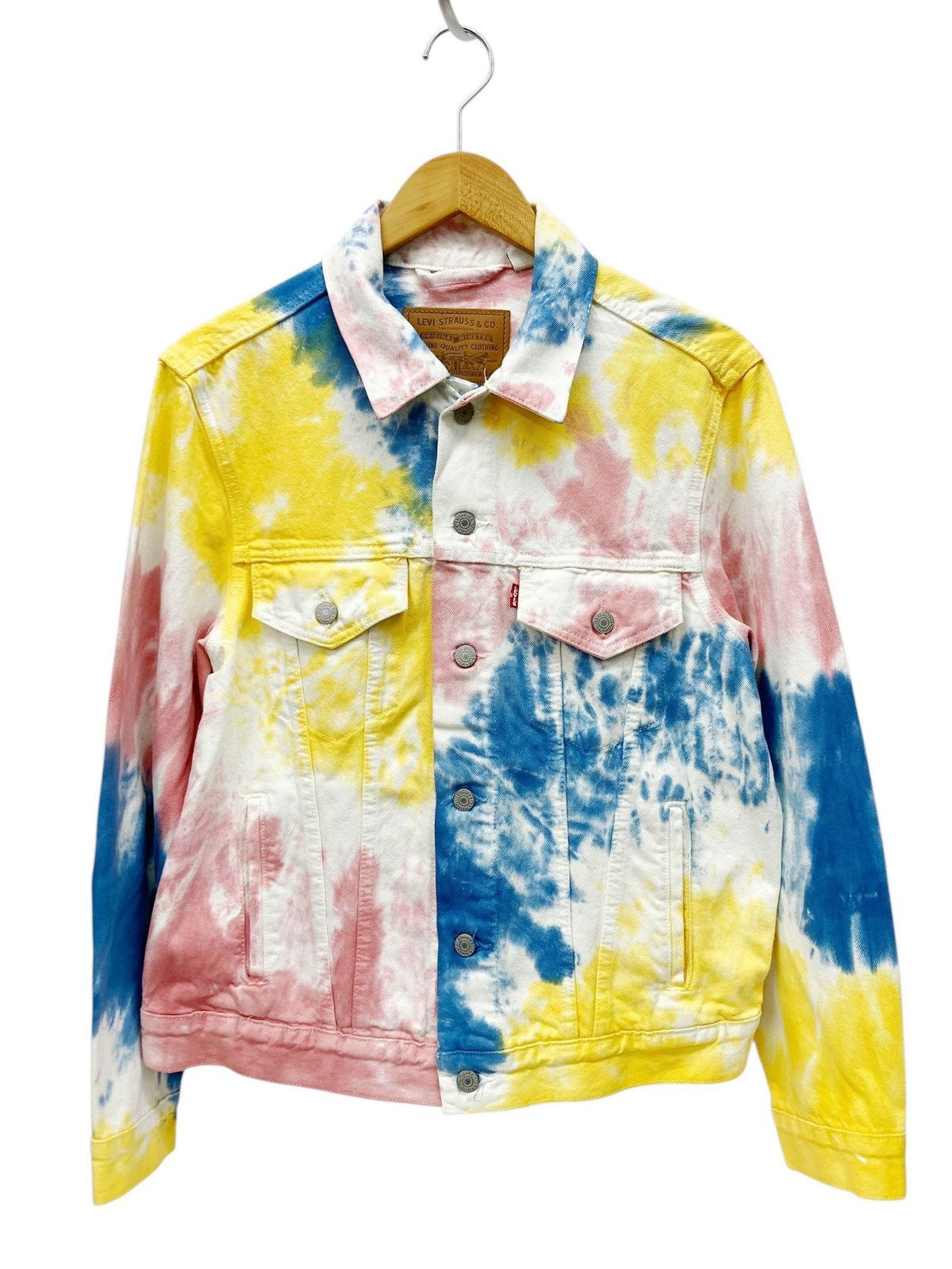 Levi's (リーバイス) タイダイ デニムジャケット Gジャン 77380-0009 S