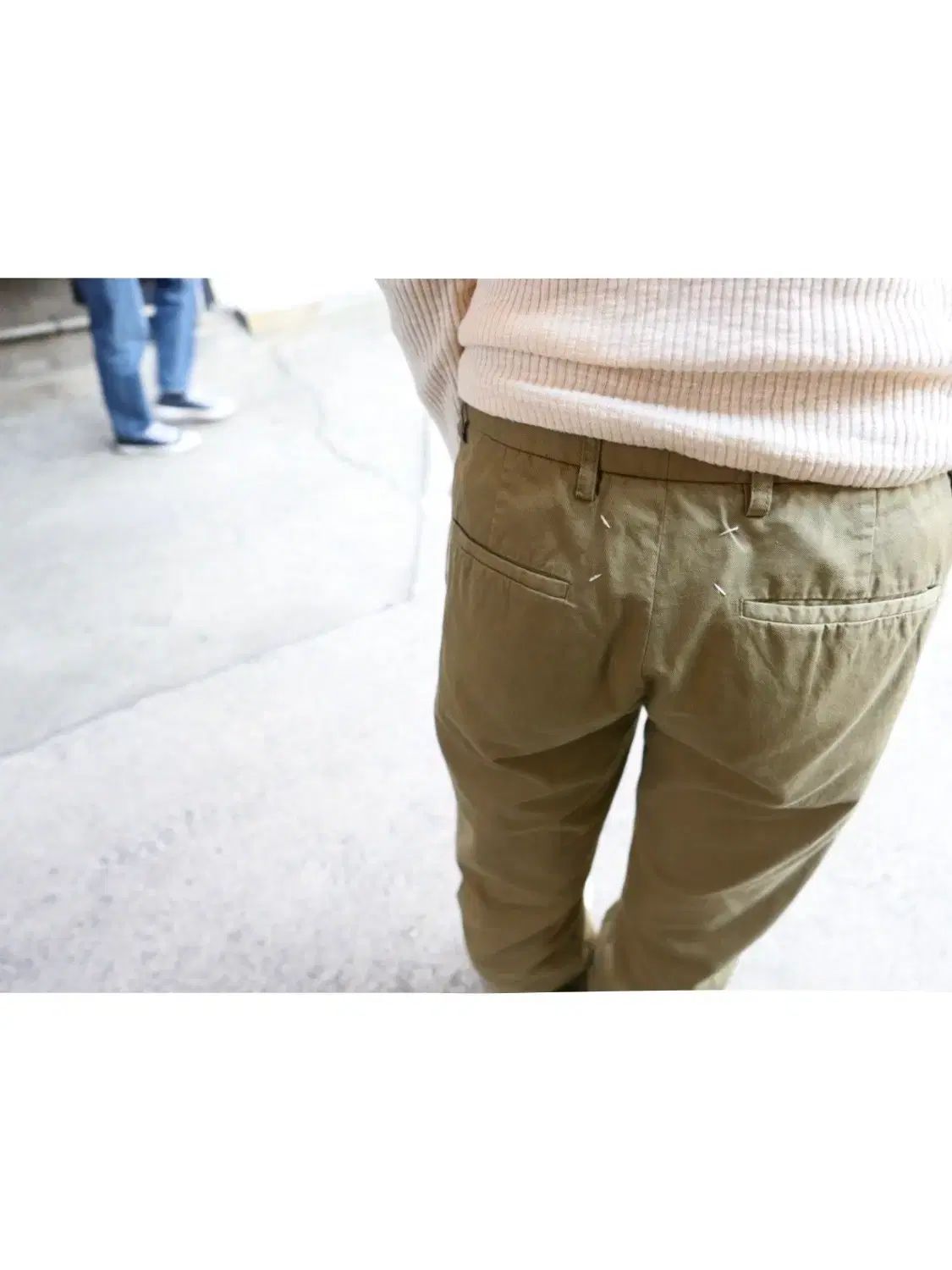 メゾンマルジェラ バックスティッチ チノ パンツ