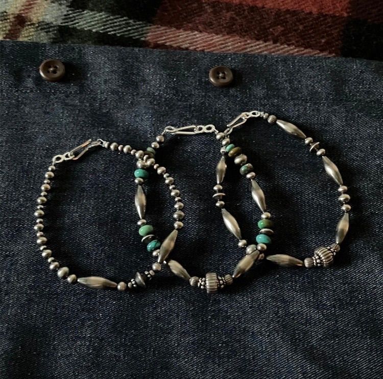 925ナバホパールのブレスレット19 5