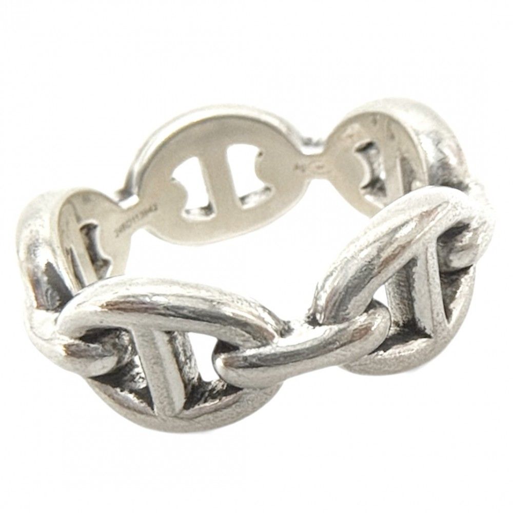 エルメス 指輪 レディース シェーヌダンクル アンシェネ ジュエリー 小物 HERMES シルバー925 約11号 約5.6 g 品