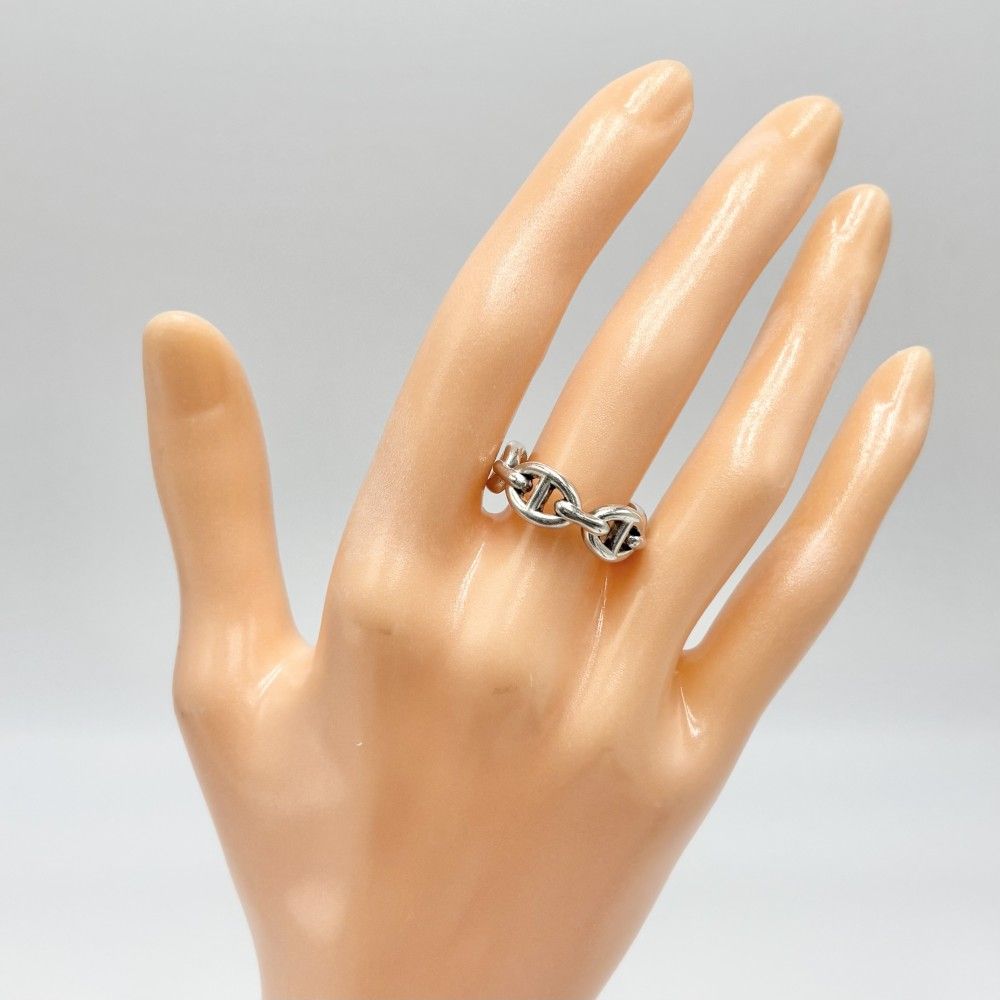 エルメス 指輪 レディース シェーヌダンクル アンシェネ アクセサリー ジュエリー 小物 HERMES シルバー925 約11号 約5.6 g 品