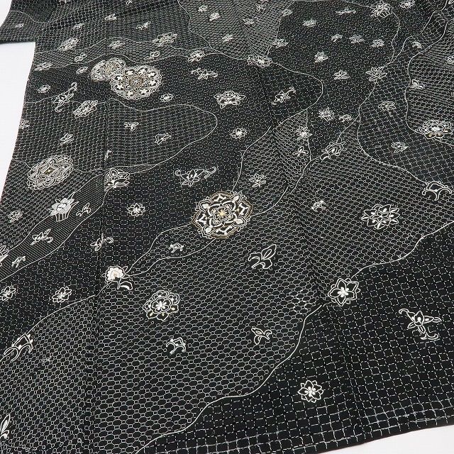 六花 RIKKA 総刺繍 着物 正絹 トールサイズ 仕付け糸付 唐花 華文 訪問着 A 4050