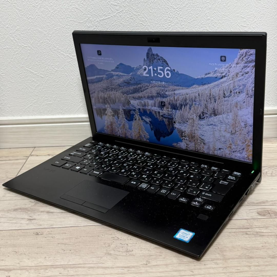 【⭐国産人気PC⭐】VAIO i5 8GB SSD256GB オフィス カメラ 手頃価格♫ VAIO Pro PG i5 メモリ8GB SSD256GB カメラ オフィス2021