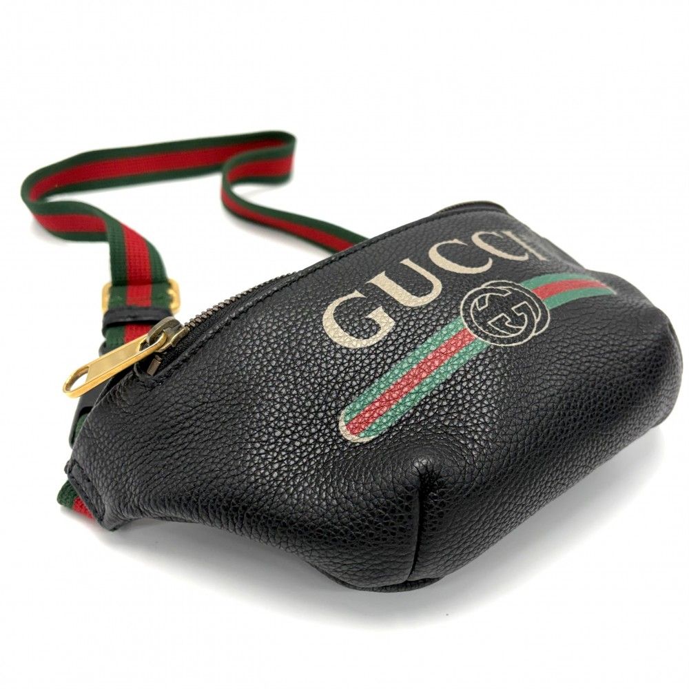 グッチ ウエストバッグ メンズ シェリーライン グッチプリント ボディ