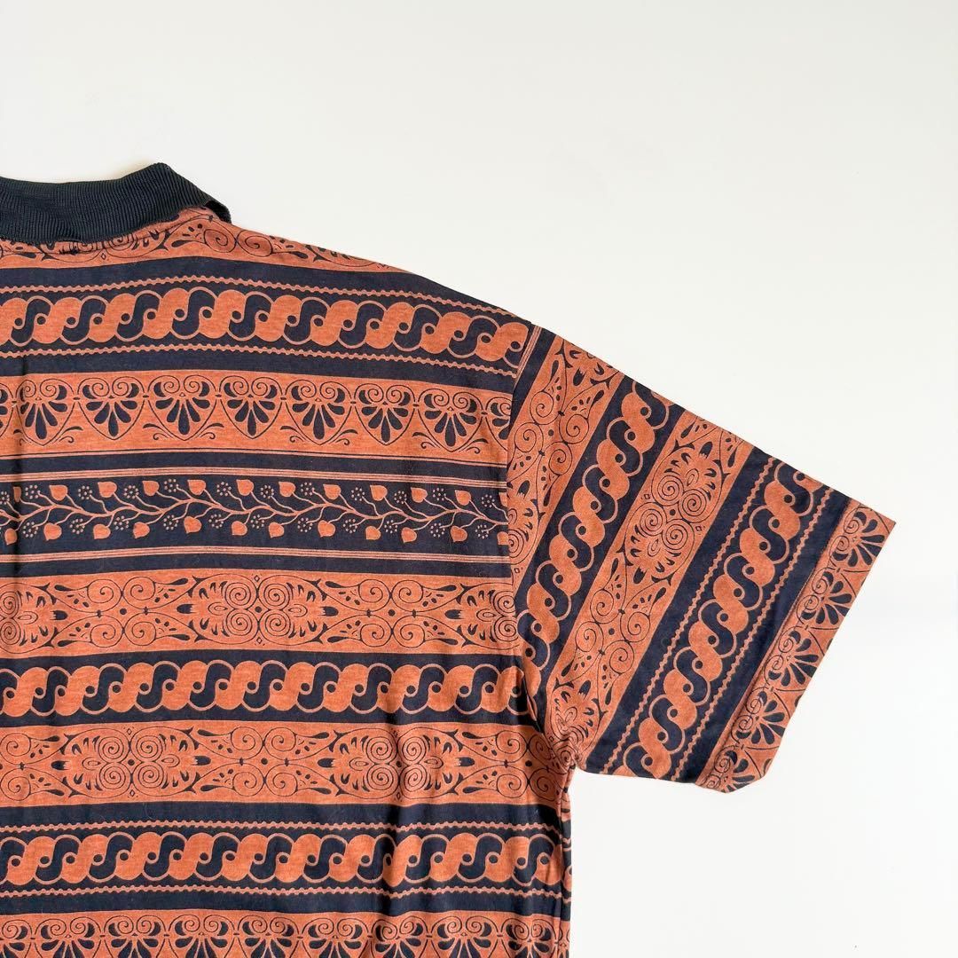 VALENTINO】1990s All-Pattern Polo Shirt
