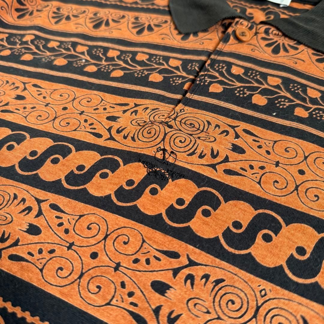 VALENTINO】1990s All-Pattern Polo 配送 Shirt VALENTINO】1990s All